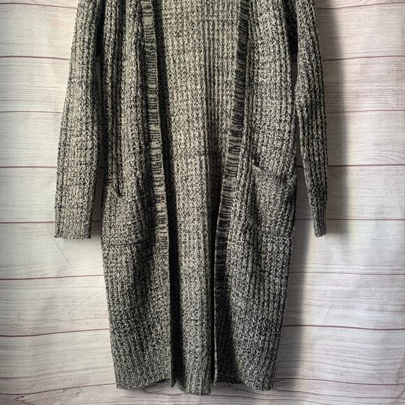 Ashley by 26 International Long Knit Sweater Open Front Pockets Size Medium - Picture 3 of 16